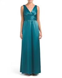 Details About Amsale Bridesmaid Formal Sleeveless Mallard Green Charmeuse Long Gown 4 6 8 New