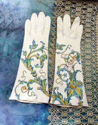 Long Victorian Kid Leather Gloves Dramatic By Gloryhounddesigns 79 25 Hand Painting Art Wedding Gloves Neo Victorian Jewelry