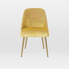 Choose from mustard, rust and pink or mix and match for a more eclectic look. Mid Century Crosshatch Cut Velvet Dining Chair