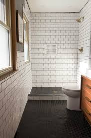 Subway tiles can be used on walls and floors for a seamless look and glossy tile finish. Our Modern Subway Tile Bathroom Bright Green Door