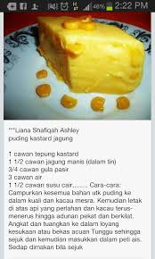 Best makan waktu panas camni via daridapur.com. Puding Kastad Jagung Asian Desserts Pudding Desserts Desserts