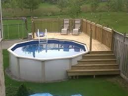 Concrete is a classic choice, but for a unique, eye. 50 Best Above Ground Pools With Decks Swimming Pool Decks Pool Deck Plans Best Above Ground Pool