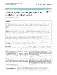 By finemotives photographica of manjung. Pdf Violence Against Women Prevalence And Risk Factors In Turkish Sample