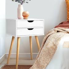 Bedside stands at a glance. Bedside Tables Drawers Side Table Nightstand Wood Storage Cabinet Whit Bedloves