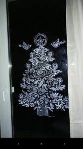 Fenster Deko Mit Kreidemarkern Und Vorlagen Nach Bine Brandle Weihnachtsbaum Vorlage Weihnachtsdeko Fenster Bemalte Fensterdekoration