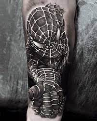 Black And White Minimalist Marvel Tattoo Black And White Marvel Tattoo  Designs