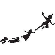 Peter Pan Flying Shadows Ensemble De Clous S Accroche Gratuitement Peter Pan Silhouette Disney Tattoos Peter Pan Tattoo