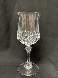 Wine Glass Longchamp by Cristal D'Argues-Durand, Octagon Shaped, Diamond  Pattern | eBay Australia