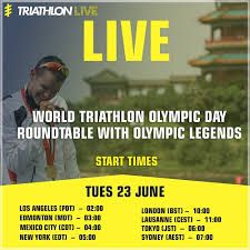 The education of youth in the spirit of mutual understanding through sport to further strengthen the world is the goal of the olympic movement. World Triathlon Olympic Day Roundtable With Olympic Legends World Triathlon