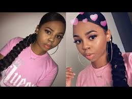 Jumbo Braid Ponytail W Braiding Hair Crystyle Beauty Braided Ponytail Jumbo Braids Sleek Ponytail Hairstyles
