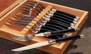 The quality steak knives chosen by smart hospitality supplies in this range will ensure that your diners have an easy time of getting in to their steak so as not to detract. Professional Steak Knife Set Groupon Goods