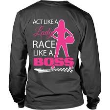 Race Like A Boss Back Design Products Sporty Girls