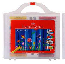 Camlin kokuyo oil pastel (50 shades). Faber Castell 50 Oil Pastels With Sketch And Scratch Tool Amazon In Home Kitchen