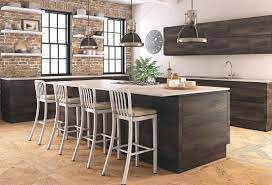 Jura Collection High Quality Ultra Matt Effect Dark Wood Handleless Fitted Kitchen With Contrasting White Handleless Kitchen Kitchen Design Cheap Kitchen Units