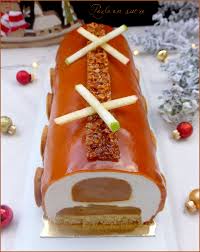 Buche Vanille Pomme Caramel Vegan Perle En Sucre Caramel Vegan Pomme Caramel Buche De Noel Sans Lactose