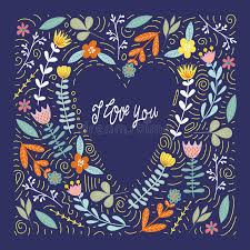 Ich liebe dich, dich dich so wie du bist. Ich Liebe Dich Zeichnen Herz Und Abstrakte Blumen Und Blatter Mit Der Hand Beschriftend Flacher Vektor Vektor Abbildung Illustration Von Graphik Nave 134383462