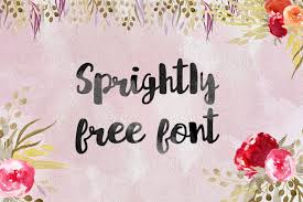 Looking for brush cricut craft fonts? Sprightly Free Font Free Font Free Cricut Craft Room