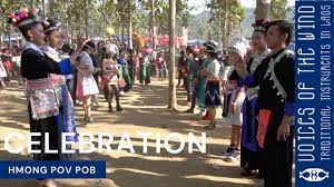 Breaking the Ice Playing “Pov Pob” at Hmong New Year - YouTube