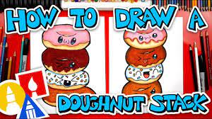 How To Draw A Doughnut Stack Art For Kids Hub Art Lessons For Kids Art Supplies Drawing