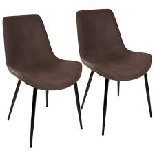 Lumisource Duke Black And Grey Dining Chair Set Of 2 Dc Dukz Bk Gy2 The Home Depot Industrial Dining Chairs Black Metal Dining Chairs Gray Dining Chairs