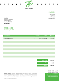 Beautiful Invoices — Green Invoice design