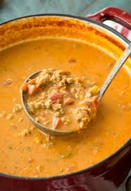 We've got all your keto soup needs covered with the 105 best low carb soup recipes online! Cheesy Keto Taco Soup Maebells