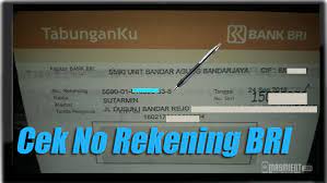 Walaupun cukup banyak yang udah tahu alamat. Cara Mengetahui Nomor Rekening Bri Sendiri Seputar Nomor