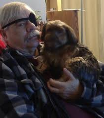 Dad's recovery from eye surgery