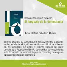 Electoral del poder judicial de la federación (tepjf). Iee Sonora Recomendacion Paraleer El Lenguaje De La Facebook
