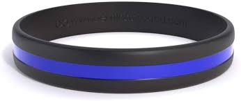 Pulseira De Silicone Fina Linha Azul Pulseira Blue Lives Matter Bracelete De Borracha Azul Joias De Policia Pulseiras Para Eventos Presentes Suporte Causas Arrecadacoes Conscientizacao Homens E Mulheres