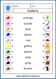 colors worksheets free worksheets for teaching colors games4esl