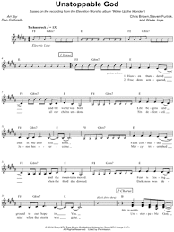Mute or solo instruments of mp3s and transcribe song's chords from youtube. Elevation Worship Unstoppable God Sheet Music Leadsheet In G Minor Transposable Download Print Sku Mn0163059