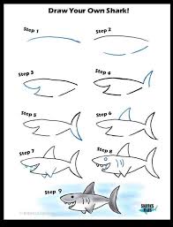 How To Draw A Shark In 9 Steps Coolguides Shark Drawing Easy Shark Drawing Shark Art