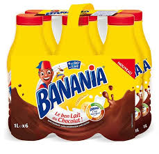 La Marque D Epicerie Banania S Invite Au Crayon Cremerie Avec Une Bouteille De Lait Uht Chocolatee De 20 Cl Le Lot De 6 Bouteilles Est Conseille A 2 25 Lanches