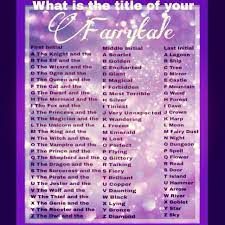 Maybe you would like to learn more about one of these? What Is The Title Of Your Fairytale Name Generator Book Title Generator Name Generator Book Names