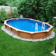 Piscine Semi Creusee Boreale Min 8x16 Piscine Hors Sol Amenagement Piscine Hors Sol Piscine Hors Sol Bois