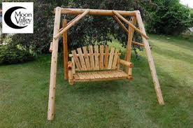 Octagon fire pit swing ideas. Outdoor Lawn Swing A Frame By Moon Valley Rustic Furniture