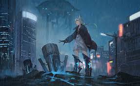 Aesthetic drawing aesthetic gif retro aesthetic aesthetic backgrounds aesthetic pictures aesthetic wallpapers old anime anime manga gifs. Hd Wallpaper Car Traffic Rain Anime Girls Cityscape Wallpaper Flare
