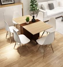 This folding wall table really saving plenty of space in simple and practical ways. Clever Space Saving Folding Dining Table Without Chairs Twdt8 White And Brown White And Camal Extendable Table With Cabinets Home Kitchen Furniture Decor Lunch Computer Desk Storage Rack 55 L X 31 5 W Chairs Not Include Daraz Pk