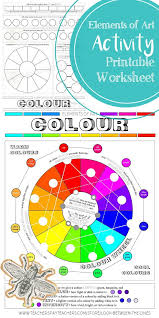 This Printable Worksheet Covers The Element Of Art Color The Front Has Visual Examples And Informati Elements Of Art Elements Of Art Color Visual Art Lessons