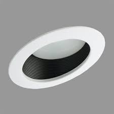 Nicor Lighting 17711 6pack 6in Sloped Ceiling Baffle Recessed Lighting Trim