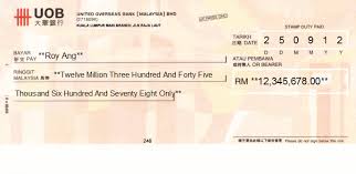 Maybe you would like to learn more about one of these? Cheque Writing Printing Software For Malaysia Banks