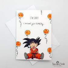Maybe you would like to learn more about one of these? Dragon Ball Inspired Birthday Cards Son Goku Kid Belated Birthday Birthday Cards Belated Birthday Card Goku Birthday