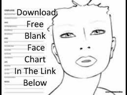 Free Blank Face Chart