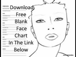 free blank face chart