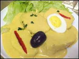 I have been trying to mimic their papas. Peruvian Papa A La Huancaina Potatoe Slices Covered In Spicey Cheese Sauce Topped With Hard Boiled Egg Slice Peruvian Dishes Peruvian Recipes Huancaina Recipe
