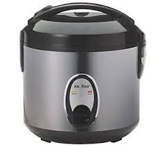 spt 4 cup rice cooker with stainless steel body qvc com in 2021 stainless steel rice cooker rice cooker electric cooker
