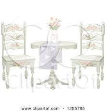 Royalty Free Vector Illustration By Bnp Design Studio 1255785 Free Vector Illustration Shabby Chic Table And Chairs Clip Art Pictures