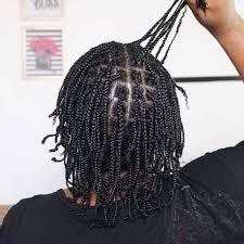 Mini braids protective style on natural hair using one product. 19 Cute Hairstyles For Short To Medium Natural Hair In 2021
