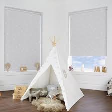 Roman shades are a great option for dressing up any room without the need for curtains. Children S Glow In The Dark Stars Blackout Roller Blinds
